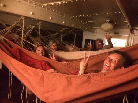 Accommodation in hammocks